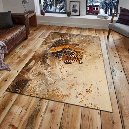 3D-gedrucktes Tiger-Wandmural Brehn