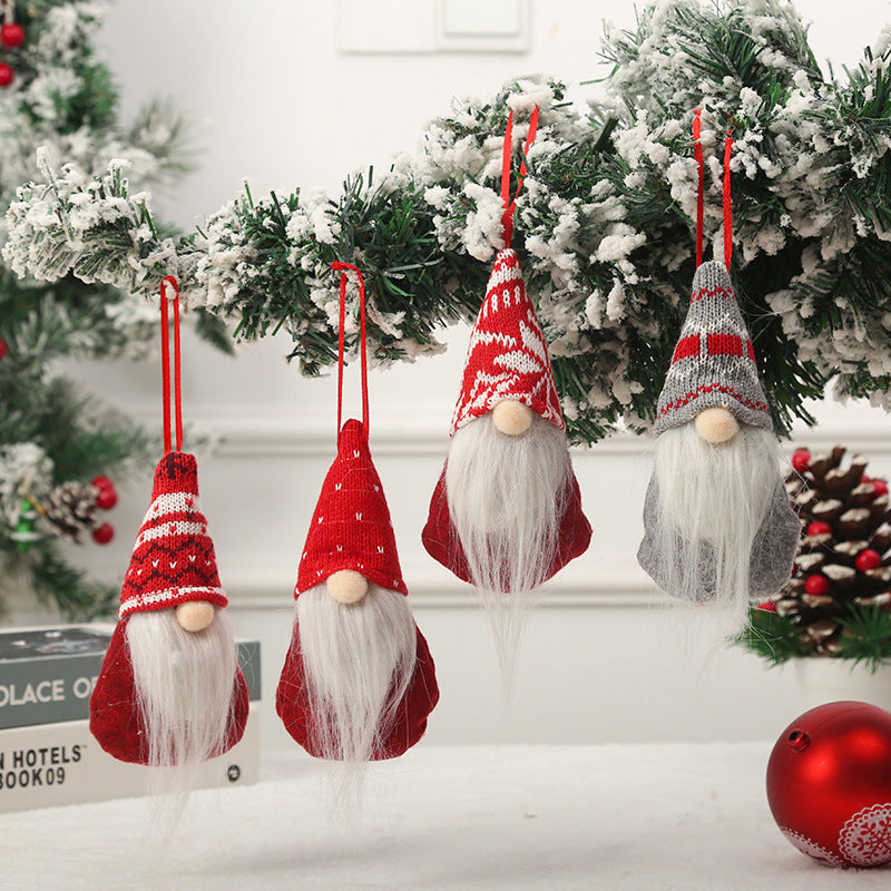 Niedliche Weihnachtsbaumdekoration im Gnom-Design Brehn