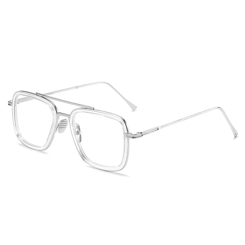 Damen modische quadratische Sonnenbrille mit luxuriösem Metallrahmen Brehn