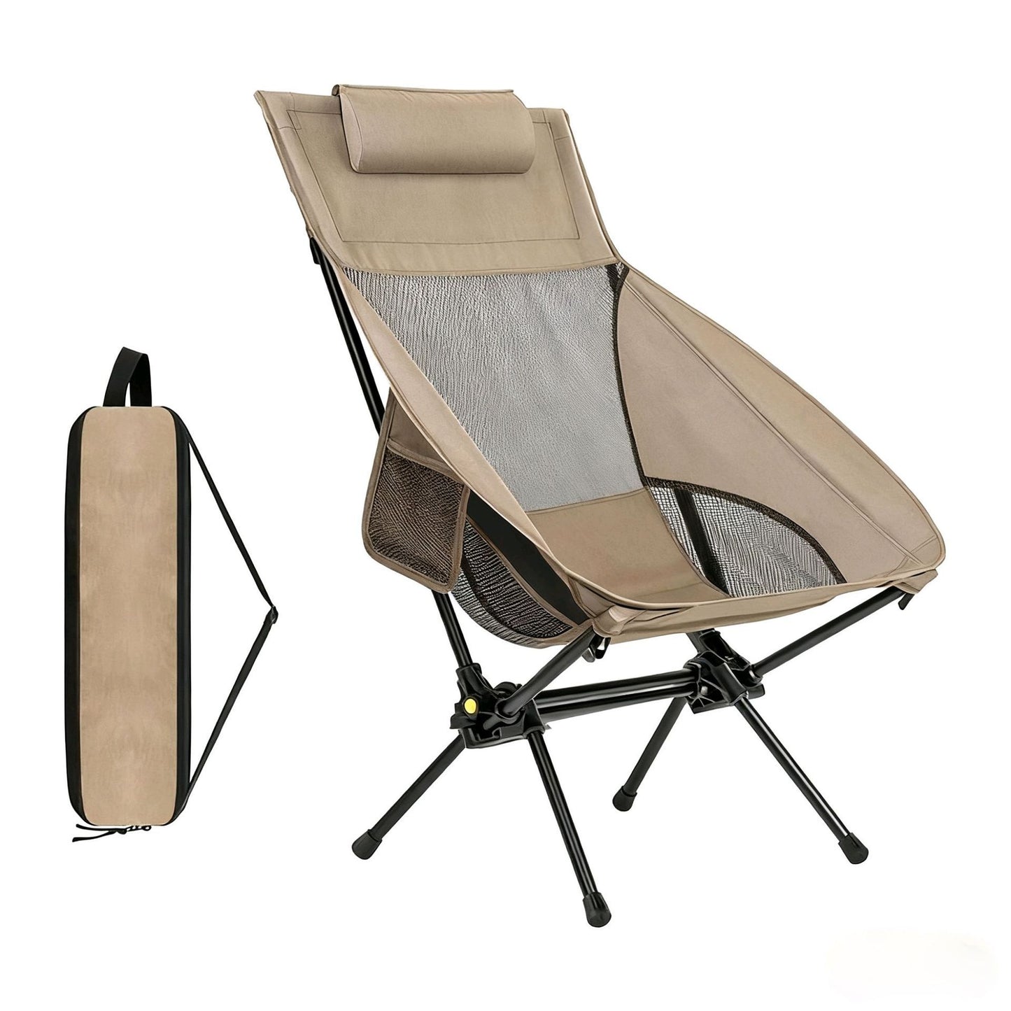 Damen Ergonomischer Campingstuhl mit Netzbespannung Brehn