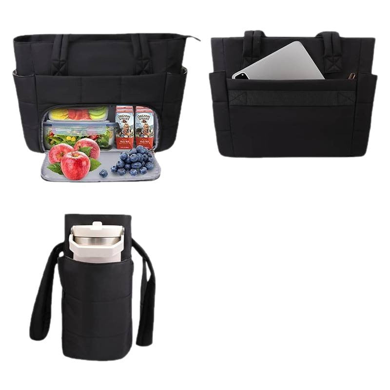Isolierter Multi-Taschen Lunch Tote Brehn