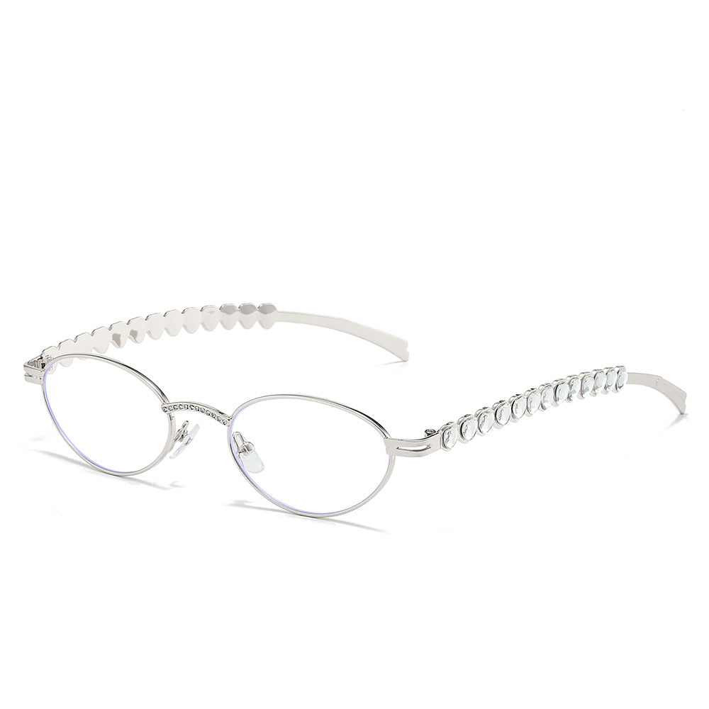 Statement Cat-Eye Optische Brille mit Kristallakzenten Brehn