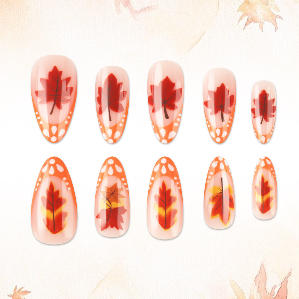 Herbst-Themen Gel-Nagelverlängerungen Brehn