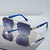 Damen modische quadratische Sonnenbrille mit stylischen Gummibügeln Brehn