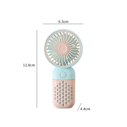 Damen Tragbarer Mini Handventilator mit ergonomischem Griff und USB Ladefunktion Brehn