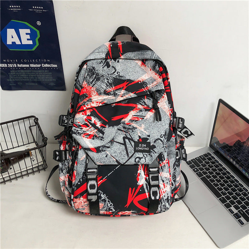 Stylischer Grafikdruck-Rucksack Brehn