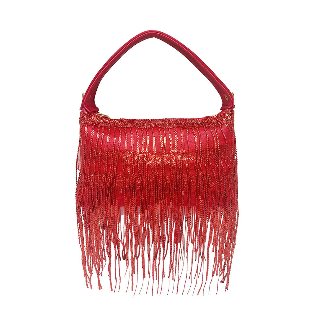 Fransen-Detail Abendtasche