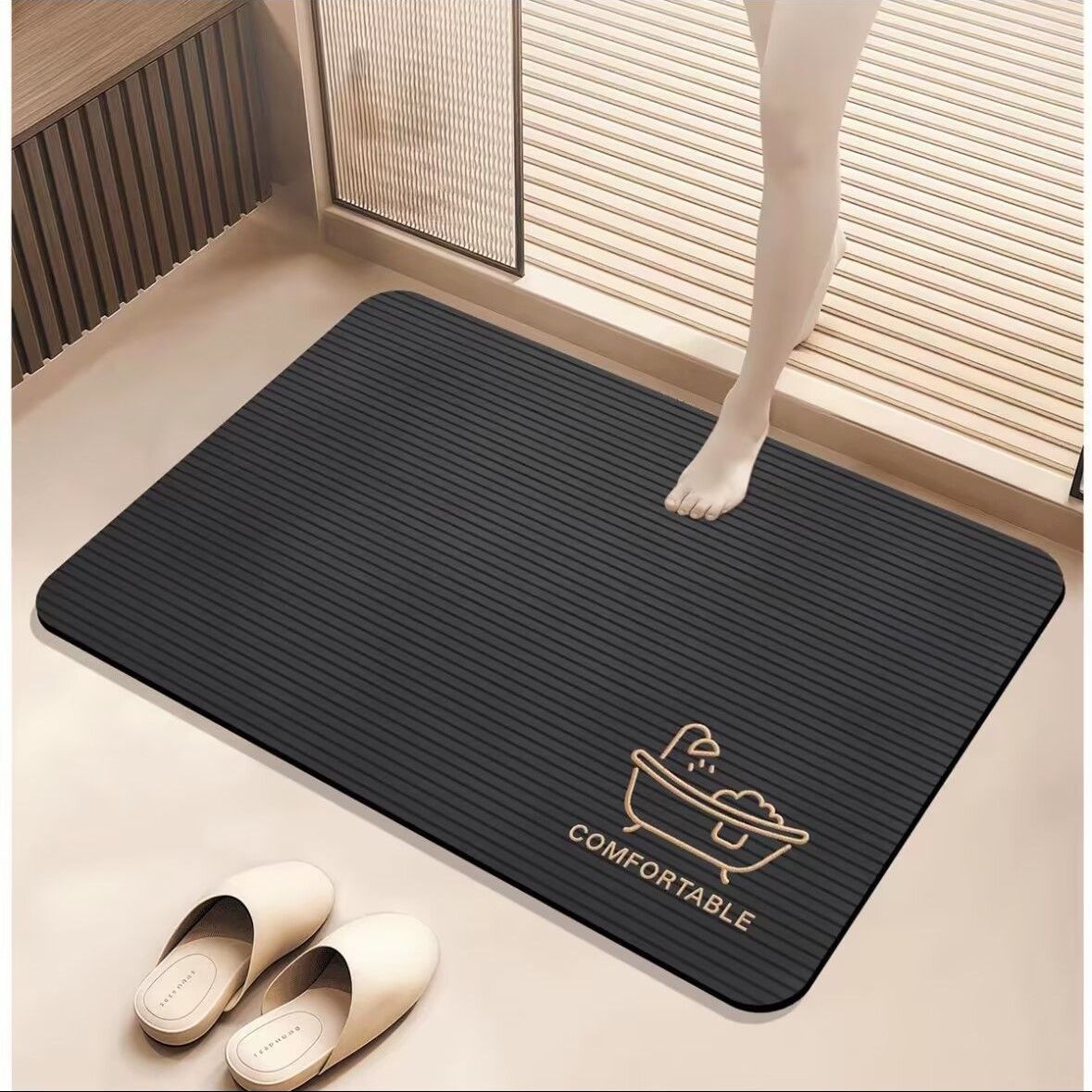 Rutschfeste Badezimmer Komfortmatte Brehn