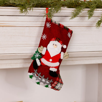 Lustiger Weihnachtsstrumpf mit Rentier-Motiv Brehn
