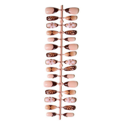 Kunstnagelset mit exquisiten floralen Motiven Brehn
