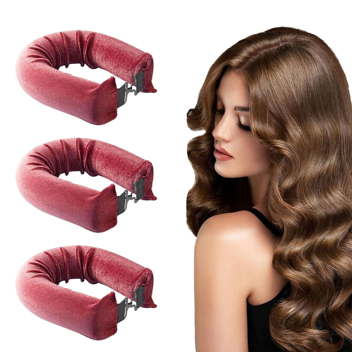 Hitzefreie Lockenstab-Set