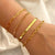Schichtet Goldkette Armband Set Brehn