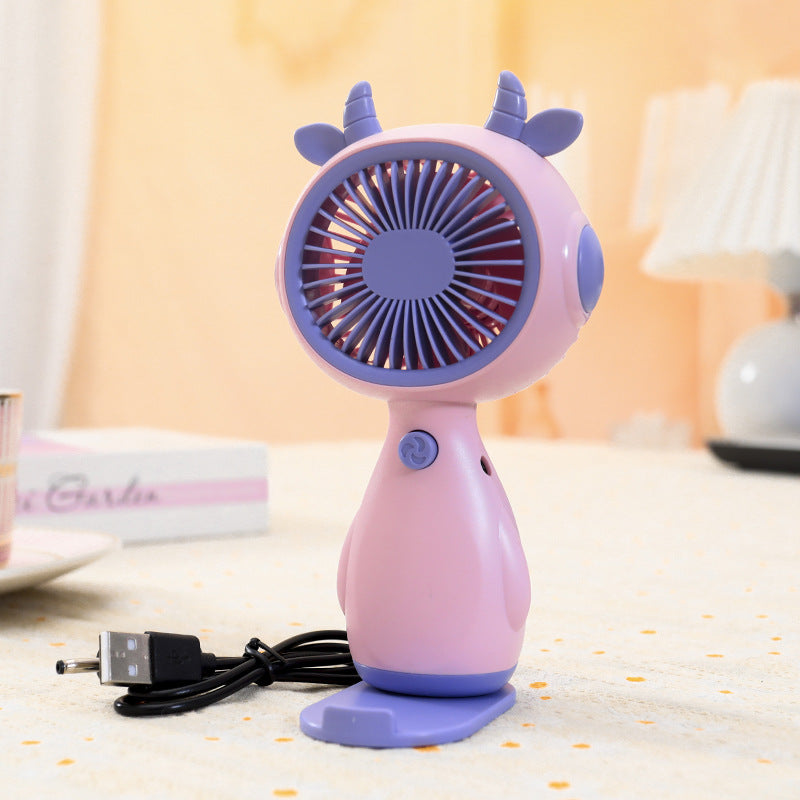 Frauen tragbarer Mini-Ventilator im niedlichen Tierdesign Brehn
