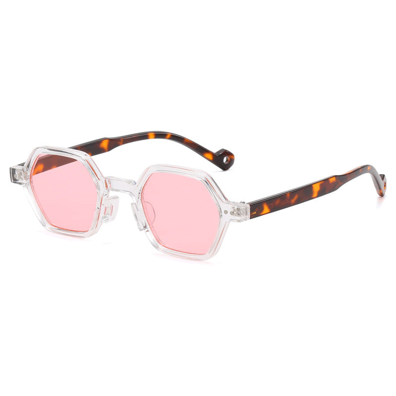 Damen Geometrische Sonnenbrille im modernen Hexagon-Design Brehn