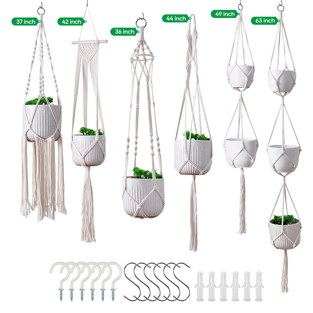 Macramé Pflanze Hänger Set