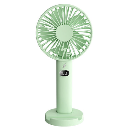 Unisex Tragbarer Handventilator mit digitaler Displayanzeige Brehn