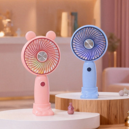 Damen Tragbarer Handschwenkventilator mit LED-Beleuchtung Brehn