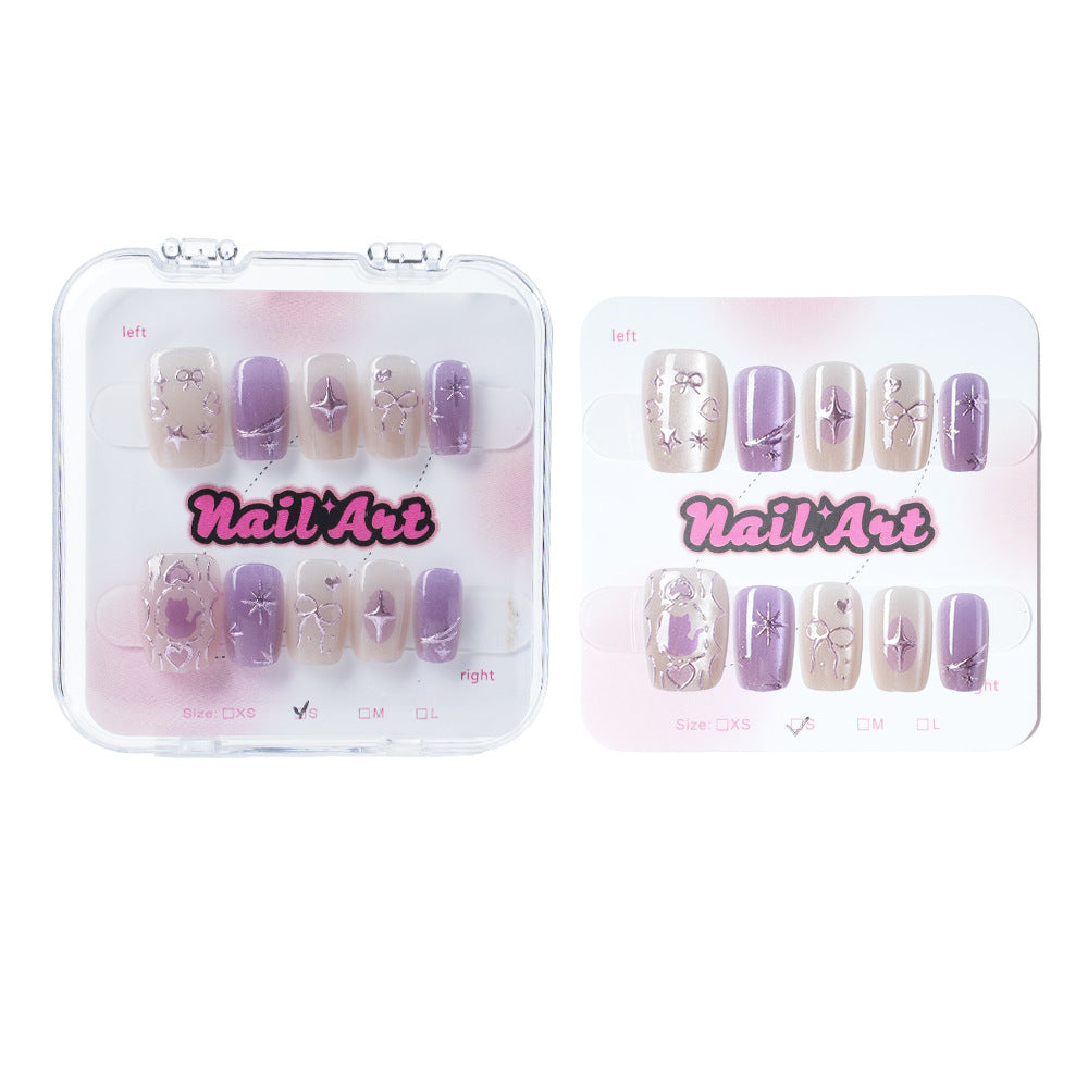 Elegantes Premium Press-On Nagelkunst-Set Brehn