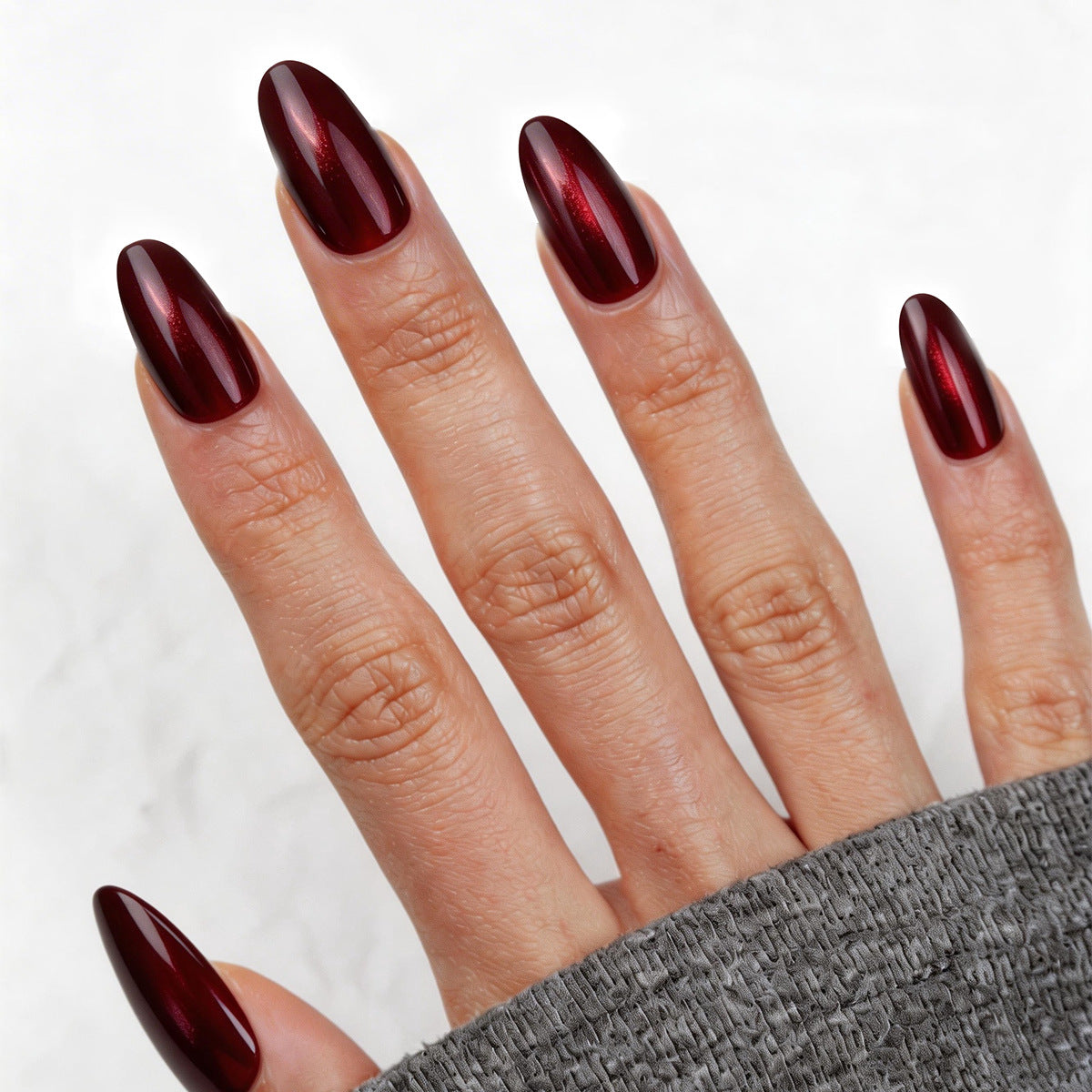Glänzende Stiletto Press-On Nägel Brehn