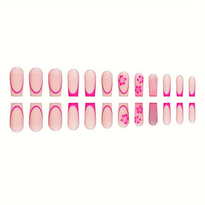 Floral Design Press-On Nail Art Brehn
