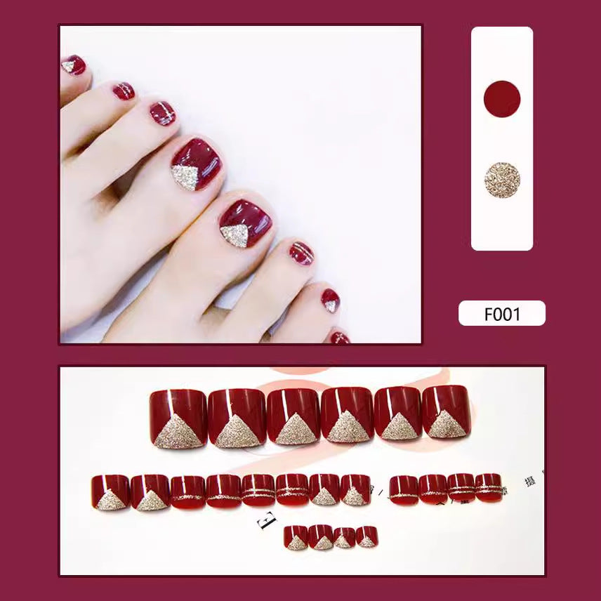 Fußnagelset mit Glitzerakzenten Brehn