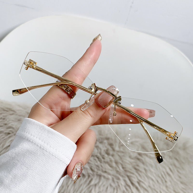 Damen Designer-Sonnenbrille mit innovativem sechseckigem Rahmen Brehn