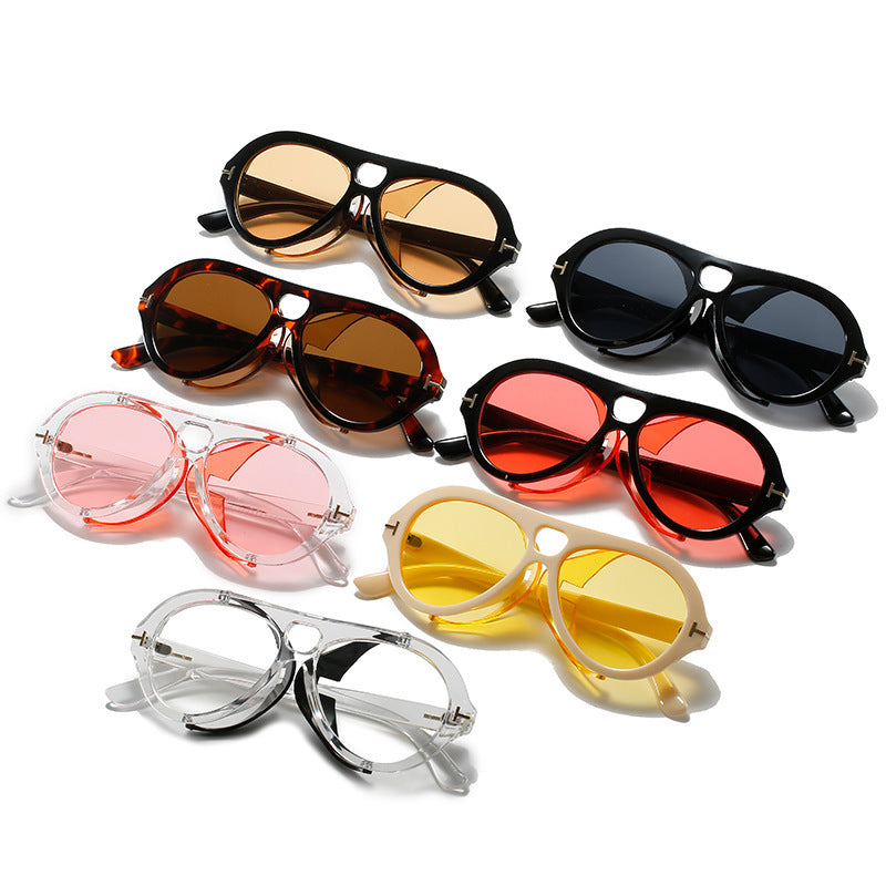 Retro-inspirierte Schild-Sonnenbrille Brehn
