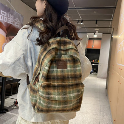 Stylische Karierte Rucksack Brehn