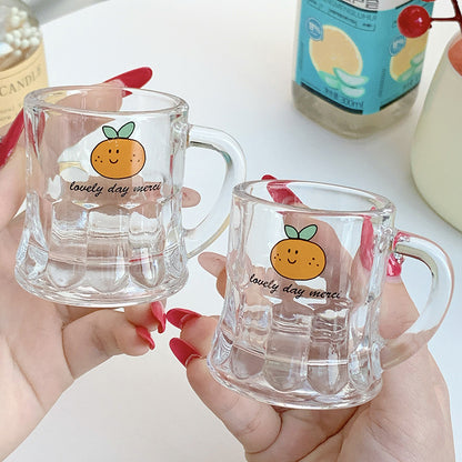 Keramiktassen Set mit Fröhlichem Orangendesign Brehn