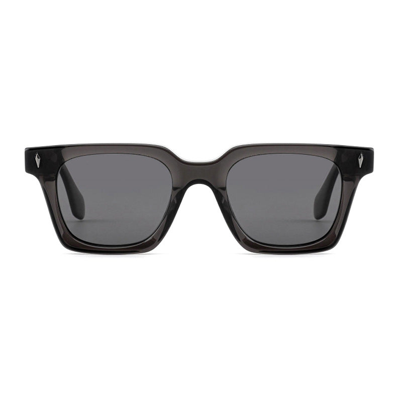 Damen klassische quadratische Sonnenbrille mit robustem Rahmen und UV-Schutz Brehn
