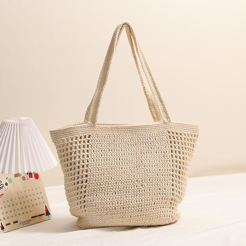 Damen Handgeknüpfte Einkaufs- und Strandtasche Brehn