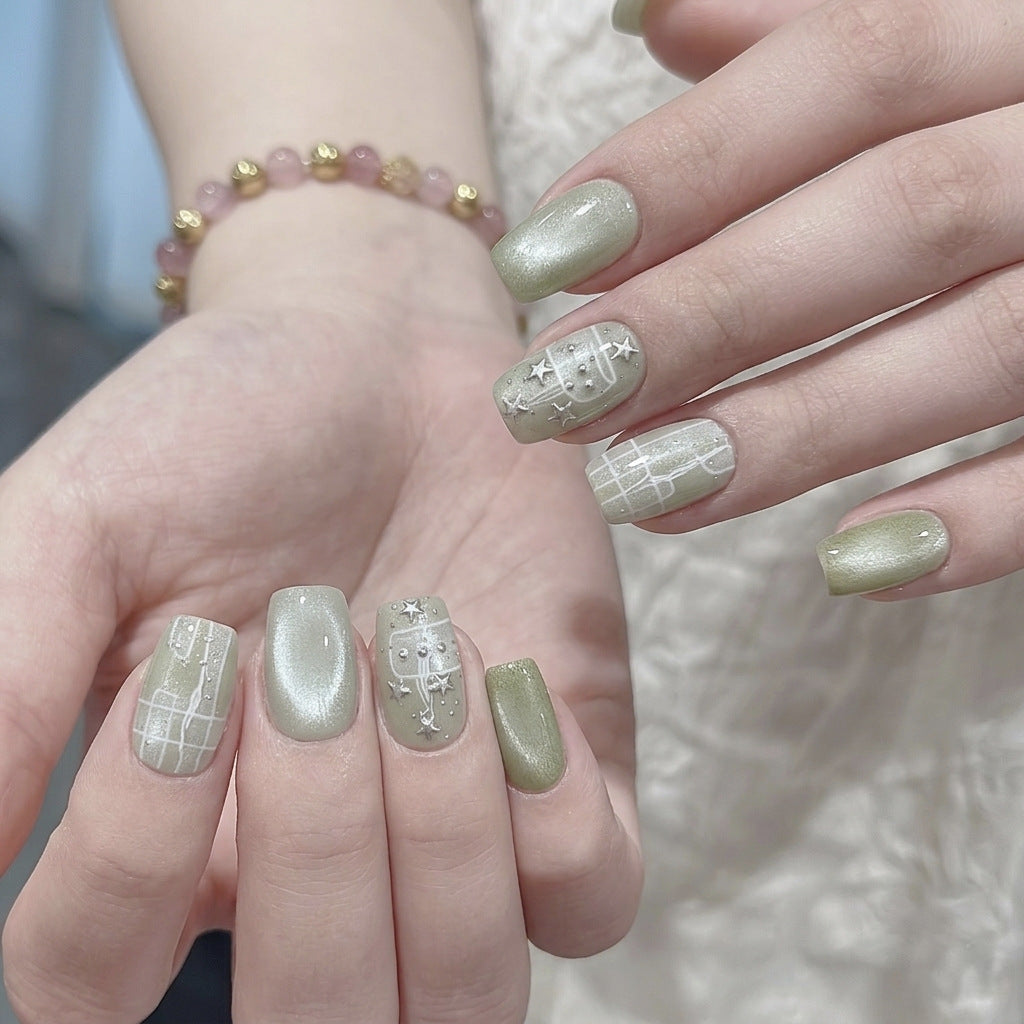 Künstlerisches Press-On Nagelset  1791645965