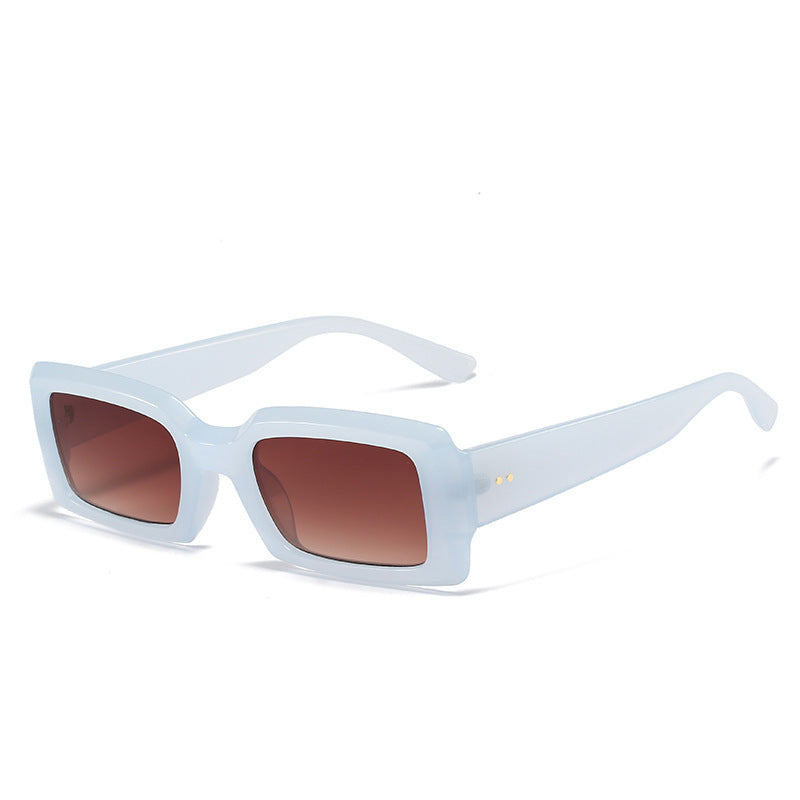 Übergroße geometrische Sonnenbrille mit verlaufenden Gläsern Brehn