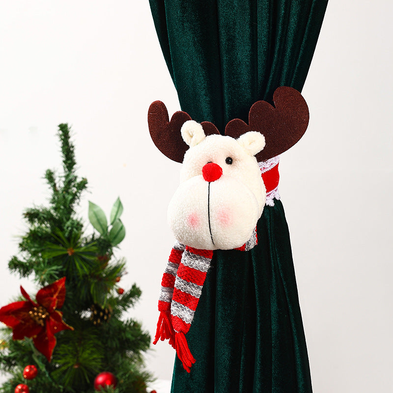 Dekorative Vorhanghalter mit Weihnachtselch-Motiv Brehn