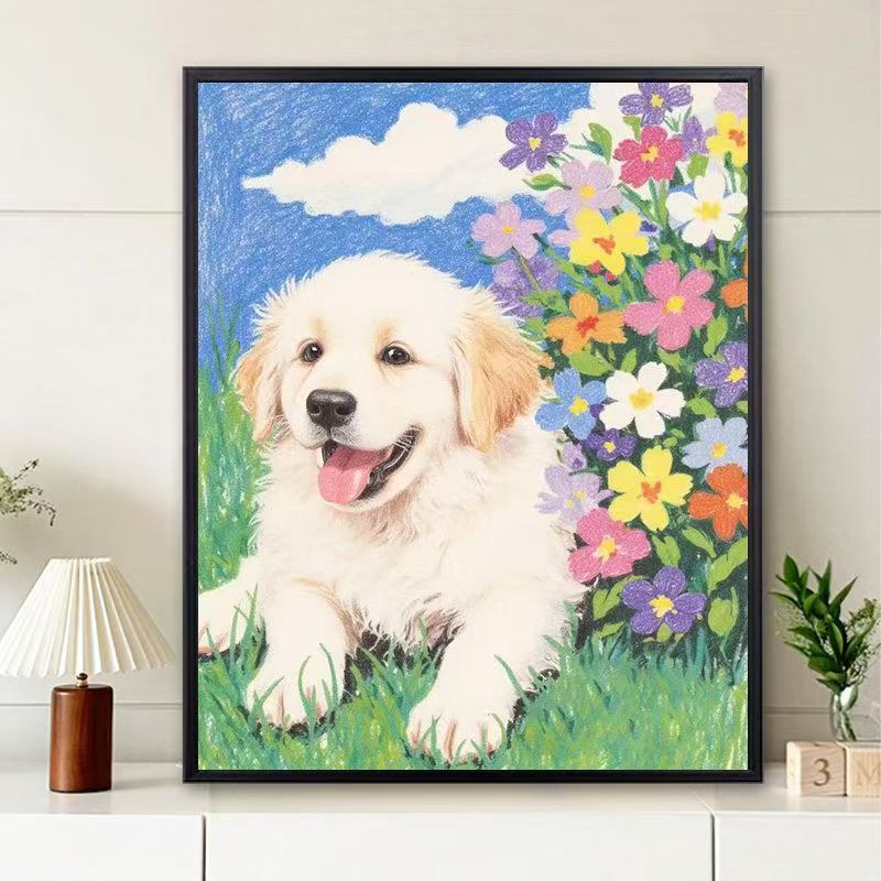 Niedliche Welpenillustration Wandkunst Brehn