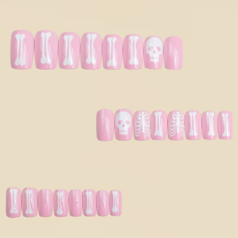 Halloween-Themen Skelett Nagelkunst Brehn