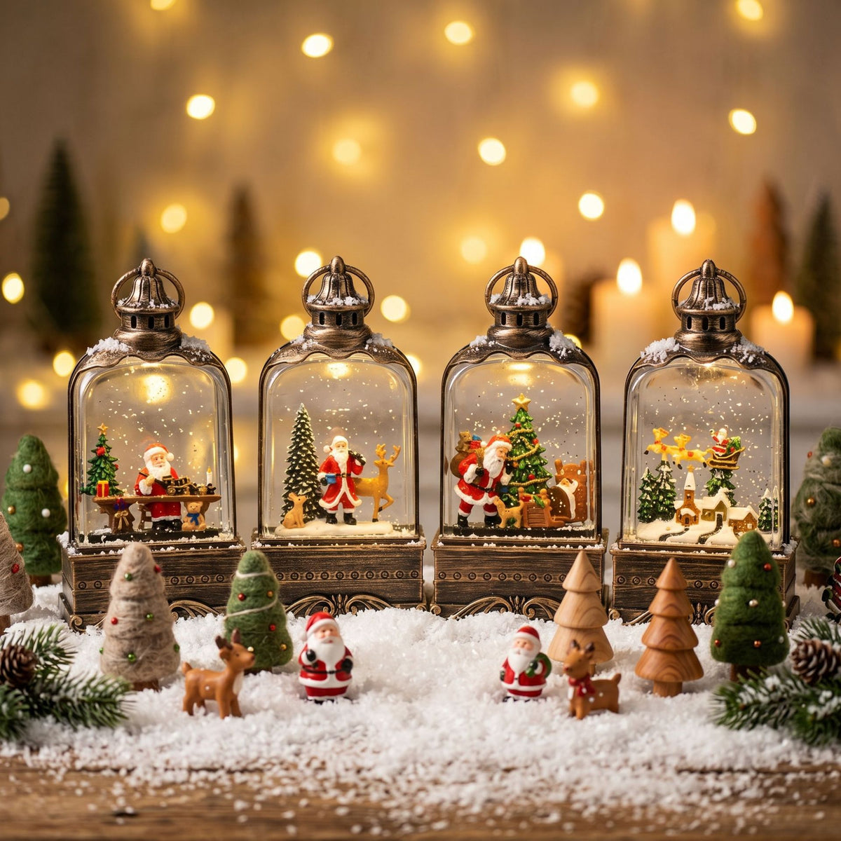 Lichterspiel Schneekugel Brehn