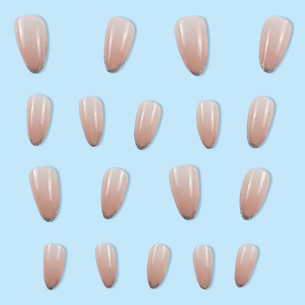 Elegante Glitzerndes Mandel-förmige Press-On Nagelspitzen Brehn