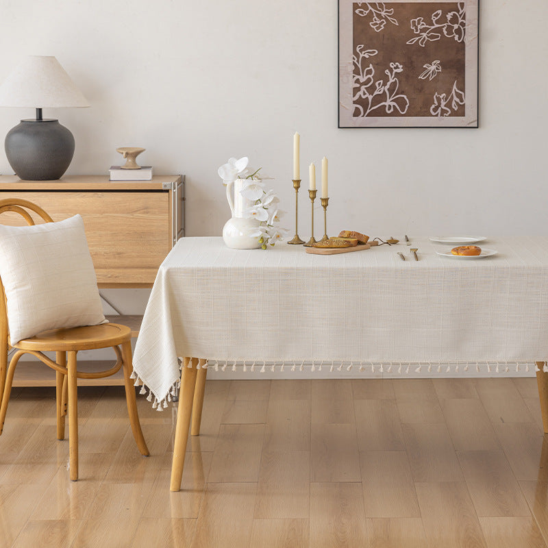 Elegante strukturierte Tischdecke