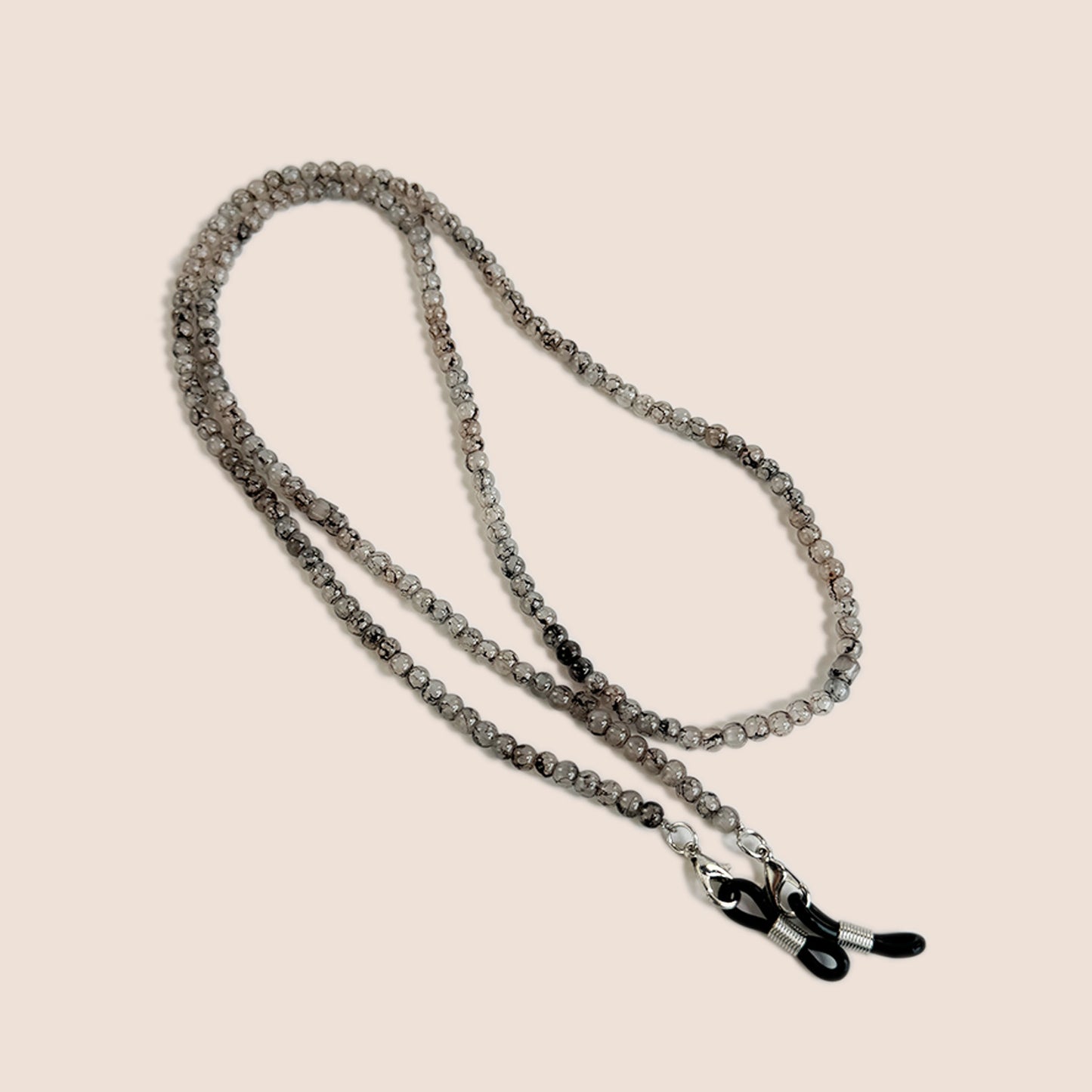 Natürliche Amethyst-Perlen-Brillenband Brehn