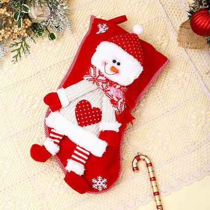 Festlicher Schneemann Weihnachtsstrumpf Brehn