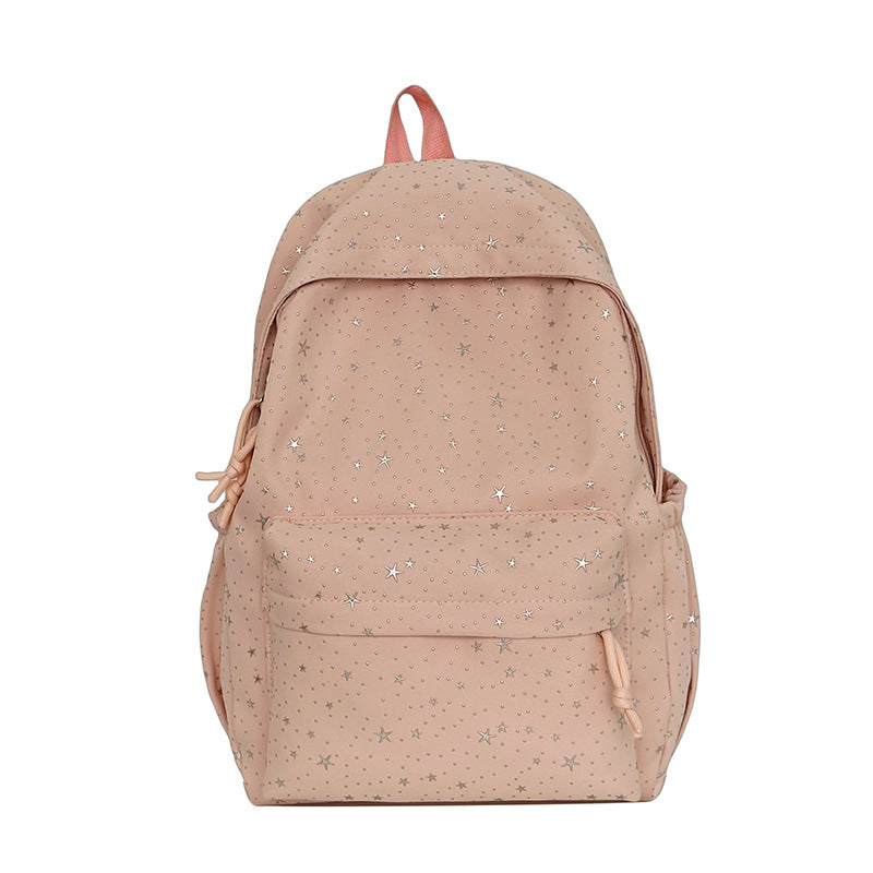 Rucksack Aus Strapazierfähigem Material mit Glitzernden Sternen Brehn