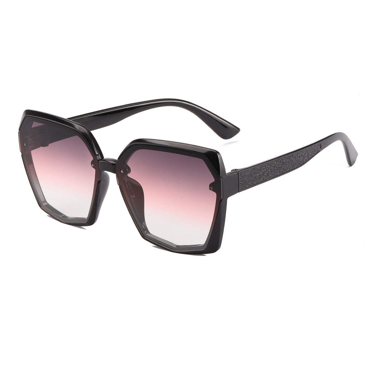 Damen modische Sonnenbrille mit auffälligem Polygonrahmen Brehn