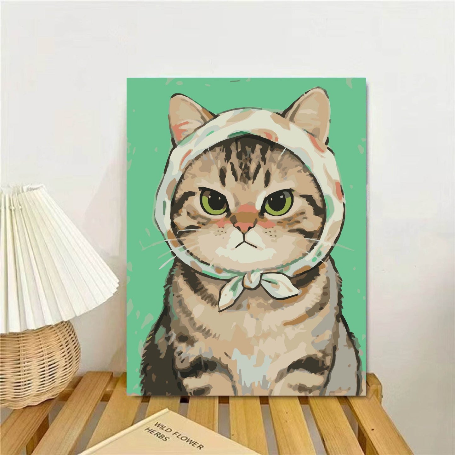 Kat-Themen illustrierter Wandkunst Druck Brehn