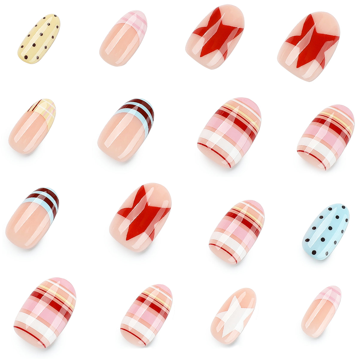 Kunstvolle Nagelkunst mit buntem Design Brehn