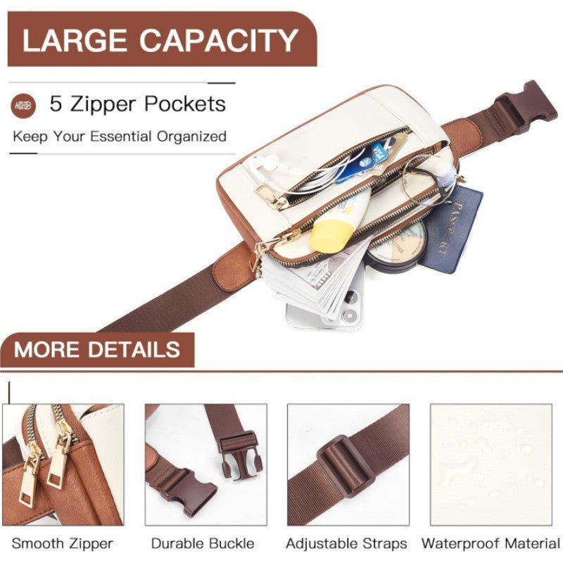 Elegante Leder Bauchtasche Brehn