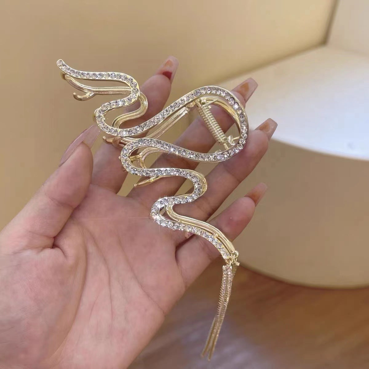 Künstlerischer Schlangen-Design-Haarclip Brehn