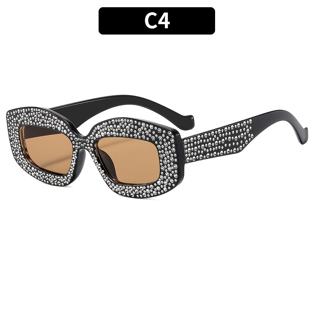 Dekorative Sonnenbrille mit Strass-Akzenten