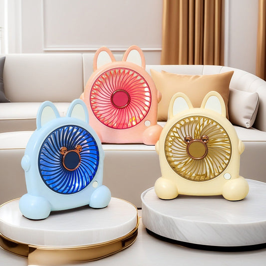 Damen Tragbarer USB Handventilator im kreativen Hasendesign Brehn
