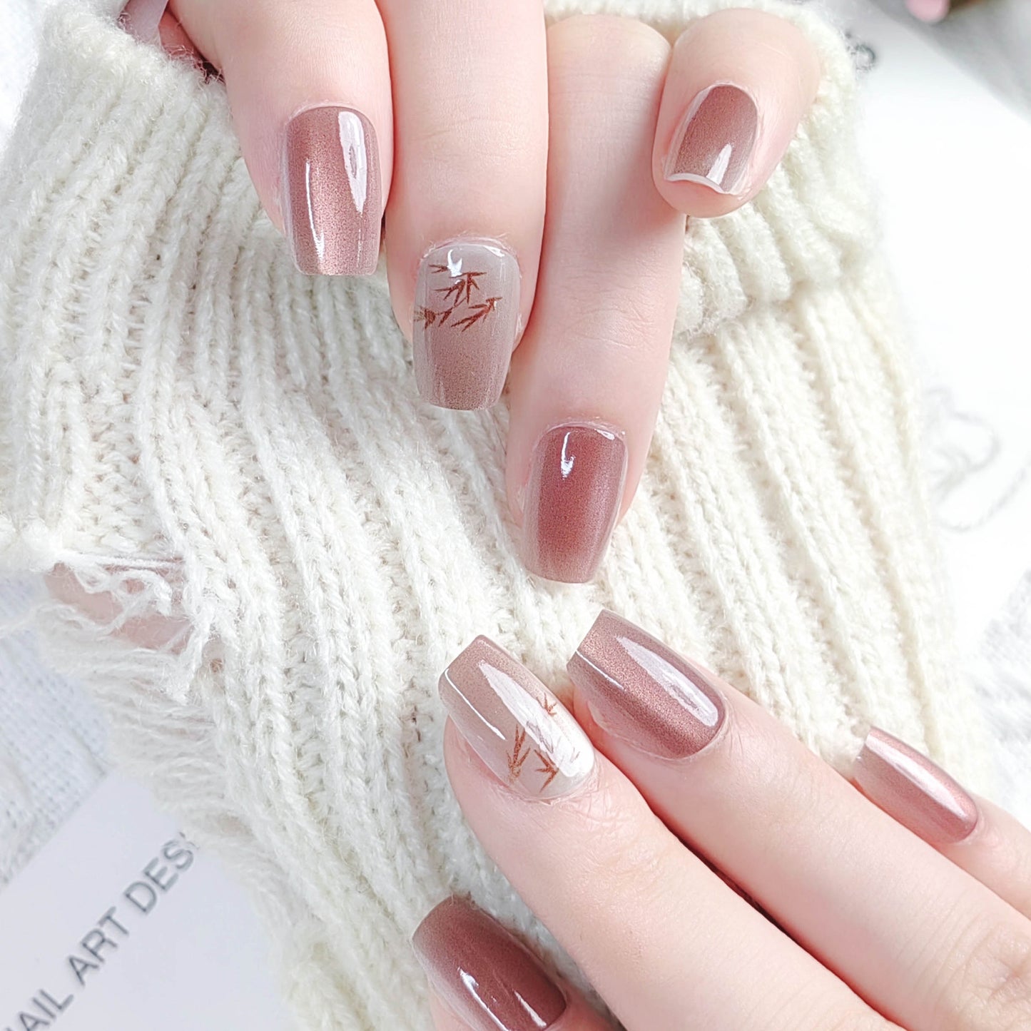 Künstlerische Aquarell-Nagelspitzen Brehn